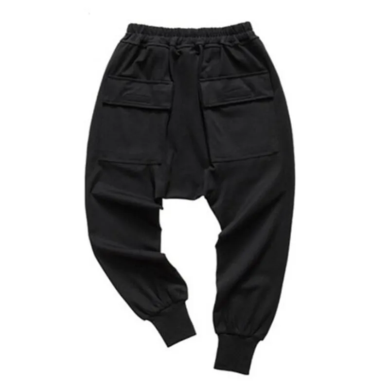 Men Fashion Style Hip Hop Pants Dance Harem Sweatpants Drop Crotch Parkour Track Tapered Trousers From 25 25 DHgate