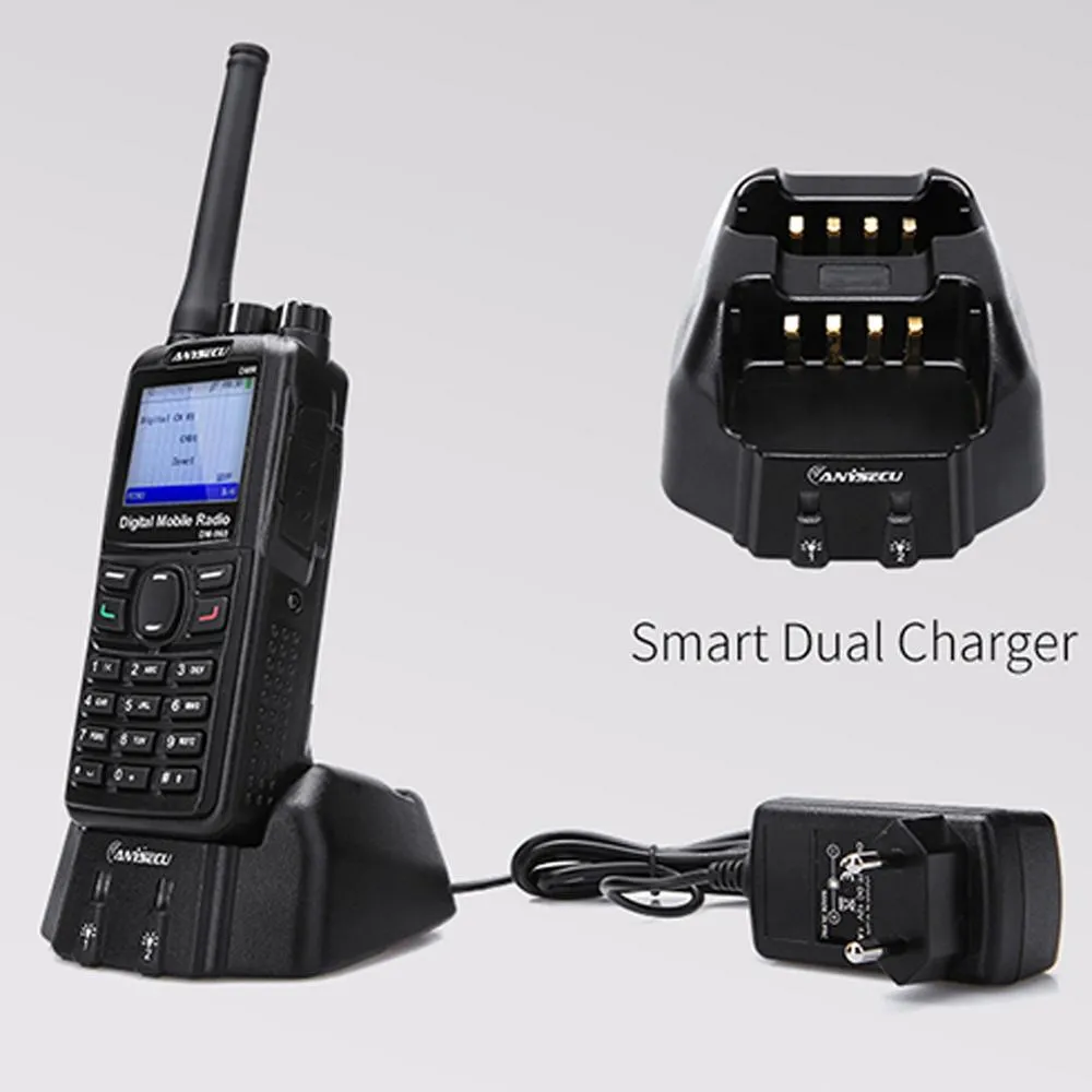 Freeshipping DMR Walkie Talkie DM960 TDMA Ham Radio DM960 400-480Mhz Двойной слот Времена Walkie Talkie + Кабель для программирования