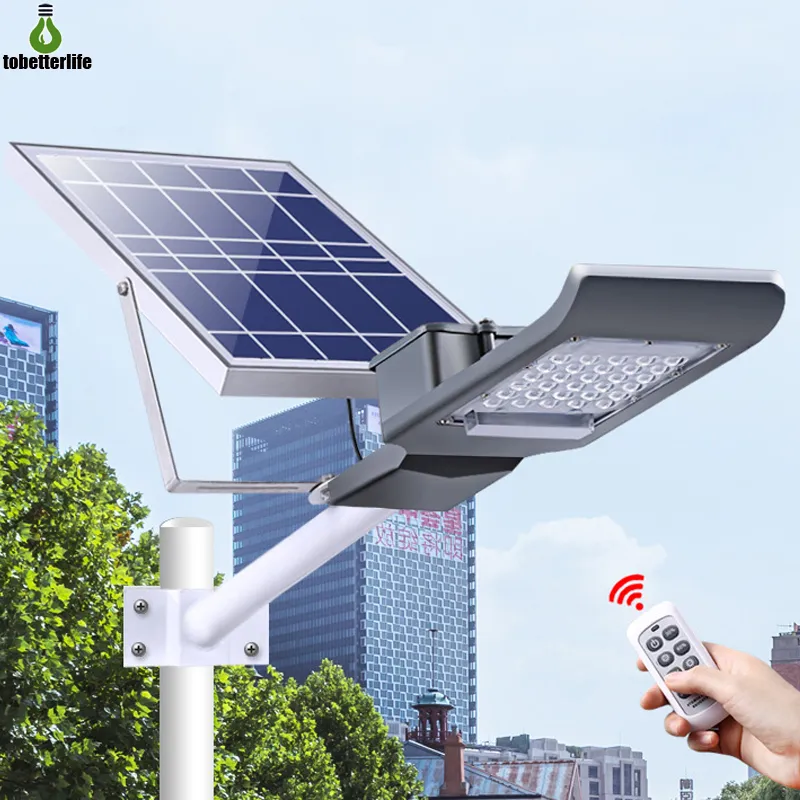 LED-Solar-Straßenlaternen 20 W, 30 W, 40 W, 50 W, 100 W, Sicherheits-Solar-Straßenlaterne, IP66, Straßenlampe, USA, Versand per Schiff von Tür zu Tür