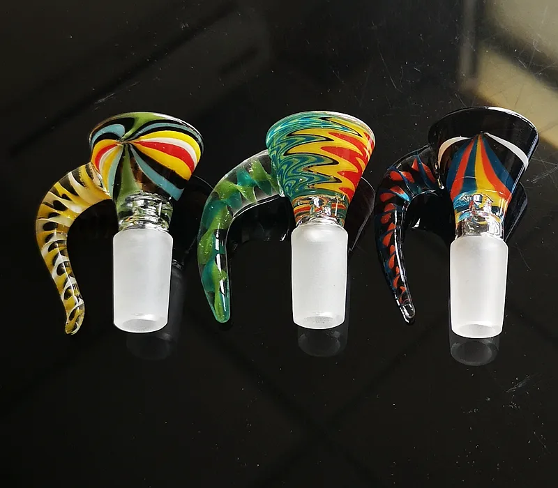 Headyl Glass Bong Bowl 14,5 mm Plataformas Dab conjuntas masculinas para Bongs Pipas de agua Wigwag Accesorios para fumar XL-SA17