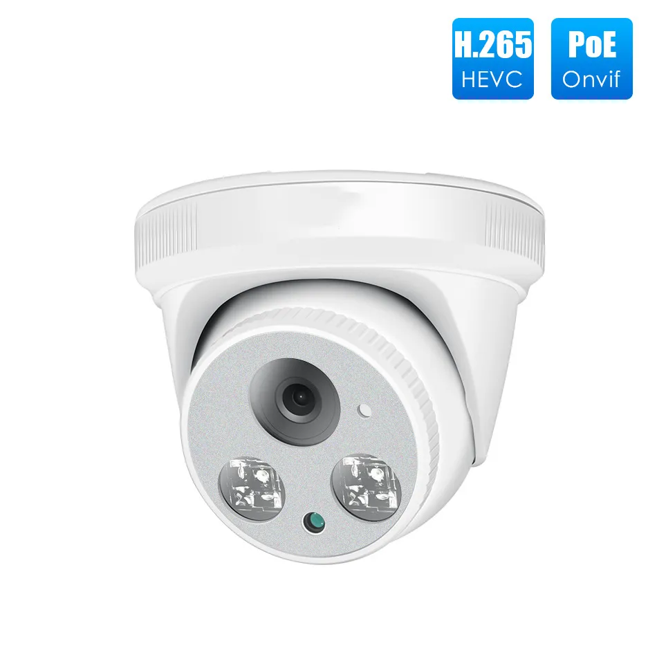 Caméra de Surveillance intérieure 500mp hémisphère Surveillance réseau H.265 Audio plafond Poe Webcam multifonctionnelle jour et nuit-