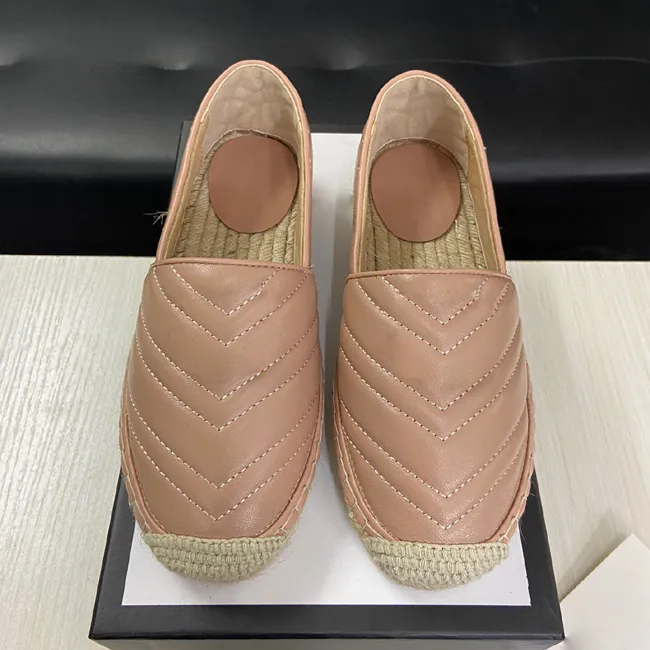 2020 luxury designer espadrilles women Summer Spring platform with hardware loafer Girls Genuine Leather sick sole EUR34-42 with Box