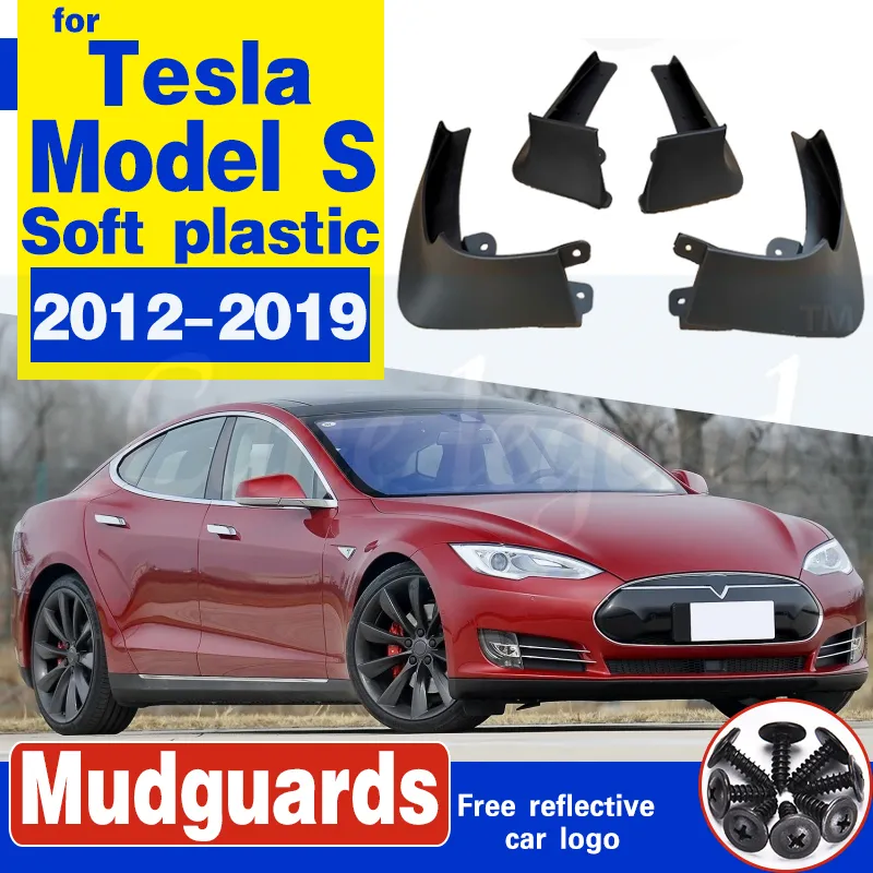 Auto-Schmutzfänger für Tesla Model S 2012–2019, Schmutzfänger,  Spritzschutz, Kotflügel, Schmutzfänger vorne und hinten, Kotflügelschutz