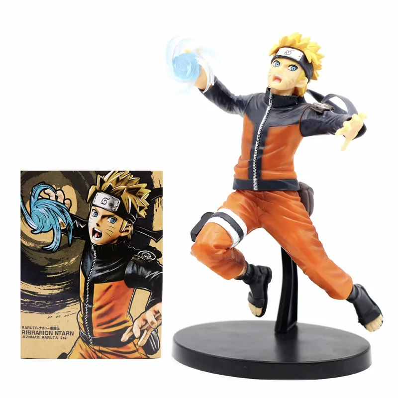 Anime naruto figuras de ação uzumaki naruto rasengan modelo móvel