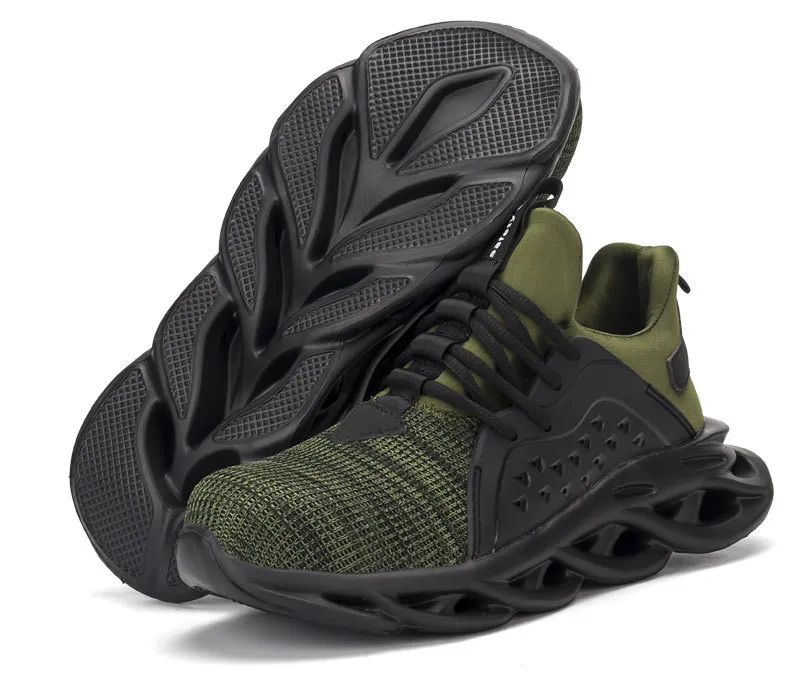 Mens steel toe clearance cap work safety trainers