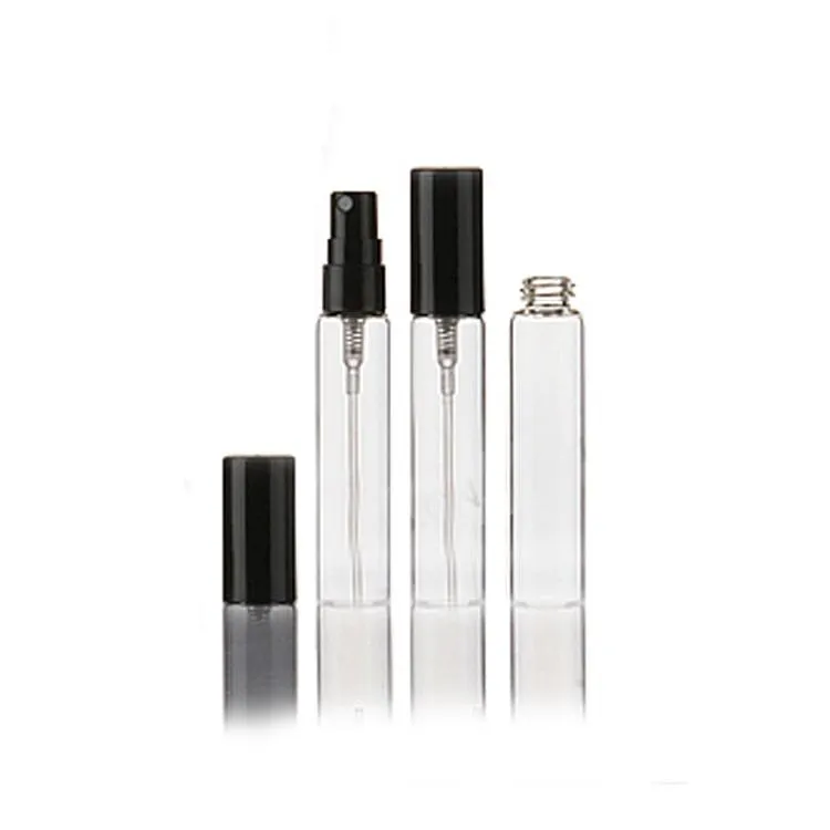 2021 5ml mini refilável amostra de perfume frasco de vidro viajar vazio spray atomizador garrafas embalagens cosméticas