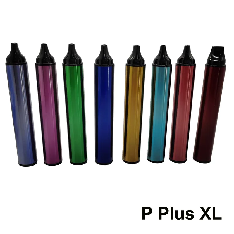 P Plus XL Disponibel Vape Pen Enhet POD Starter Kit 1500Puffs Ångor 5ml Förfyllda patroner Vagnar Vaporizer Elektroniska E Cigaretter Töm