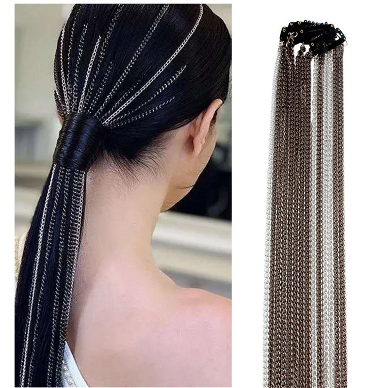 20 Zoll Haarstyling-Tools Verlängerungszubehör für Mädchen Frauen Aluminium Vedding Braut Haarkette Scrunchies DHL FedEx Versand