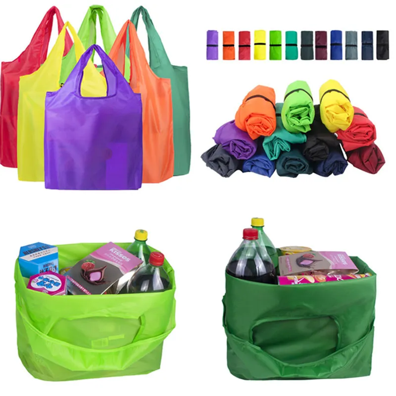 padrão Folding saco de compras Home Storage Organização Bag Recycle Armazenamento Bolsas Floral Recycle Saco de Compras 300pcs 100pcs T1I2460