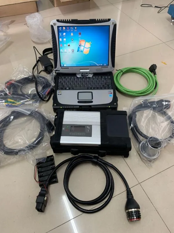 새로운 진단 도구 MB Star C5 SD Connect CF-19 Toughbook Laptop 4G Full Set Ready와 320GB HDD