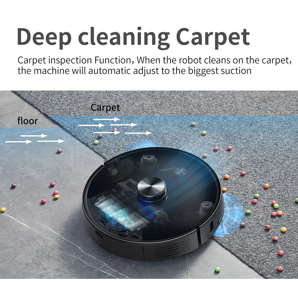 Proscenic M7 Pro Robot Vacuum Cleaner 2700pa LDS Laser Navigation Wet Cleaning Washing APP Alexa Control Smart Robot Vacuum (13)