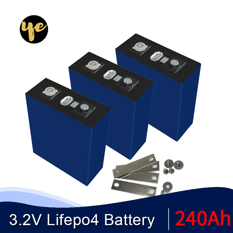 8 PZ 3.2 V batteria lifepo4 240AH celle Al Litio Ferro Fosfato per confezione fai da te inverter di accumulo di energia solare UE STATI UNITI ESENTE DA TASSE