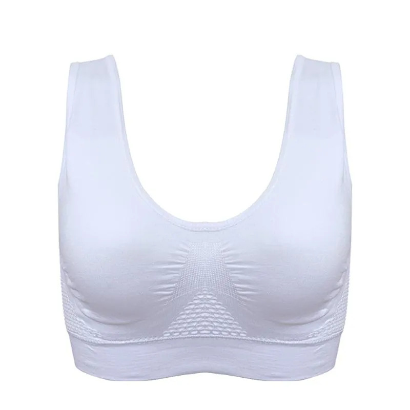 Sport Bra Workout For Women Gym High Impact Holes Sexy Bra with Removable Pads Stylish Tops Underwear Without Steel Fitness Bras