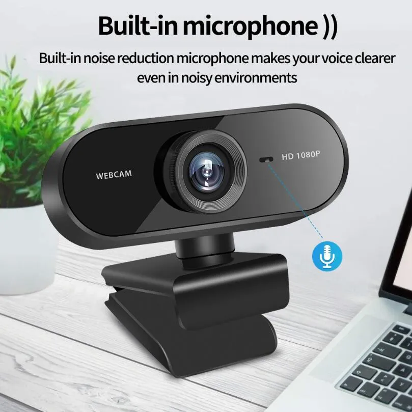 1080P 2K USB Webcam 60fps With Hand Fixed Focus Built In Sound