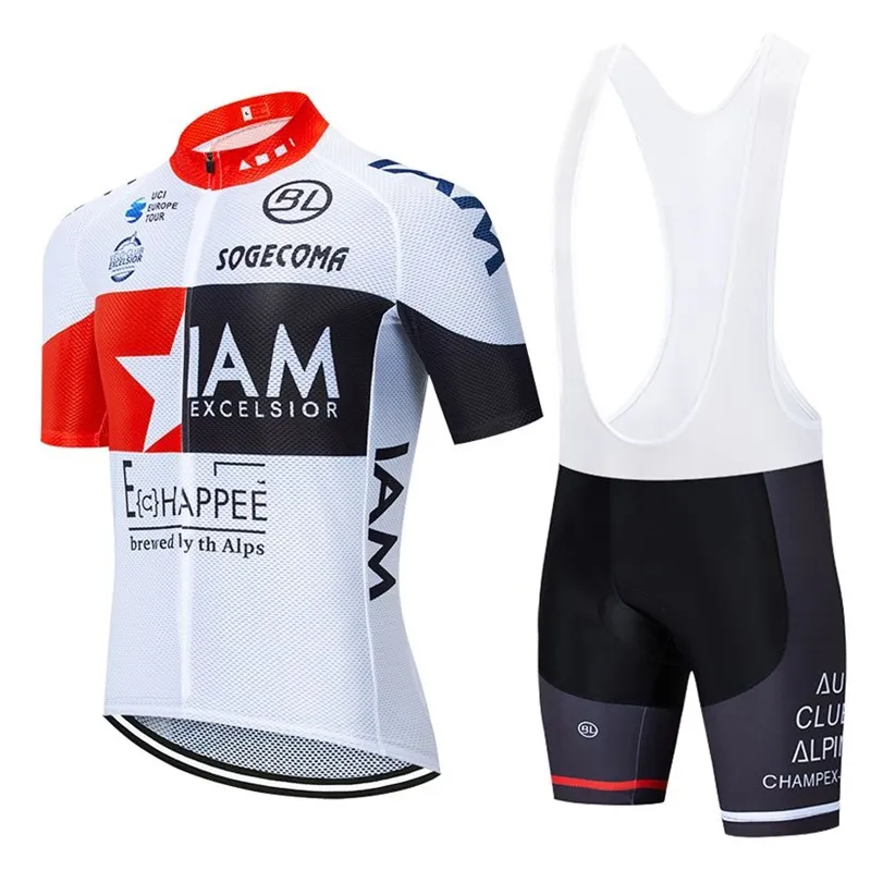 IAM Blanc 2021 Pro Maillot Cyclisme Set Montagne Uniformes V lo