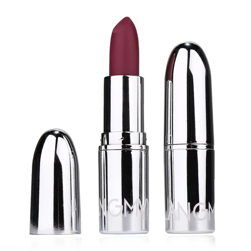 LANGMANNI mate bala lápiz labial resistente al agua de larga duración Sexy lápiz labial rojo 8 colores mate lápiz labial cosmético