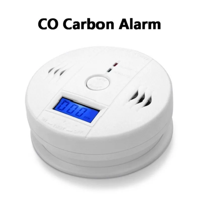 CO منبه الكربون أول أكسيد استشعار الغاز مراقب تسمم الكاشف تستر للمراقبة الأمنية المنزلية دون البطارية