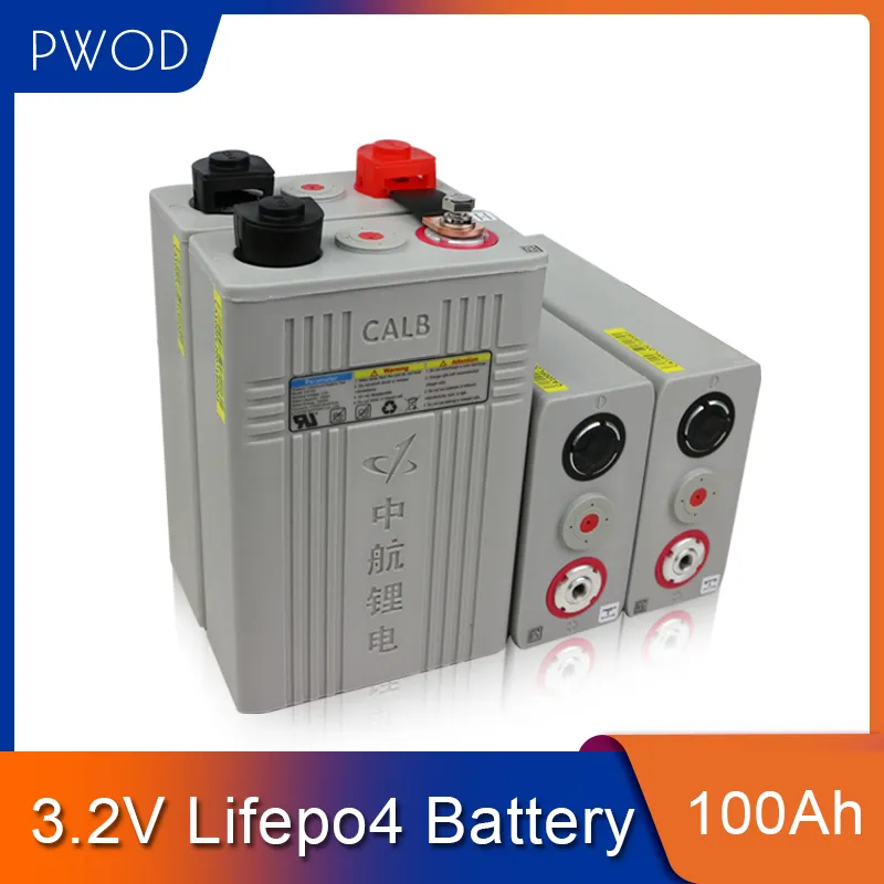 PWOD 4PCS 3.2V ليثيوم 100AH ​​CA100 الصف العلامة التجارية الجديدة 2020 الترا طويل دورة الحياة CALB المنشورية LiFePO4 بطارية 12V بطارية الخليوي للحصول على RV