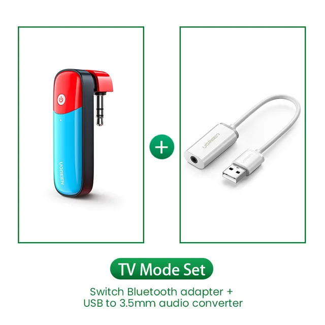Freeshipping Bluetooth 5.0 sändare 3,5 mm ljudadapter design för Nintendo switch aptx ll trådlös sändare