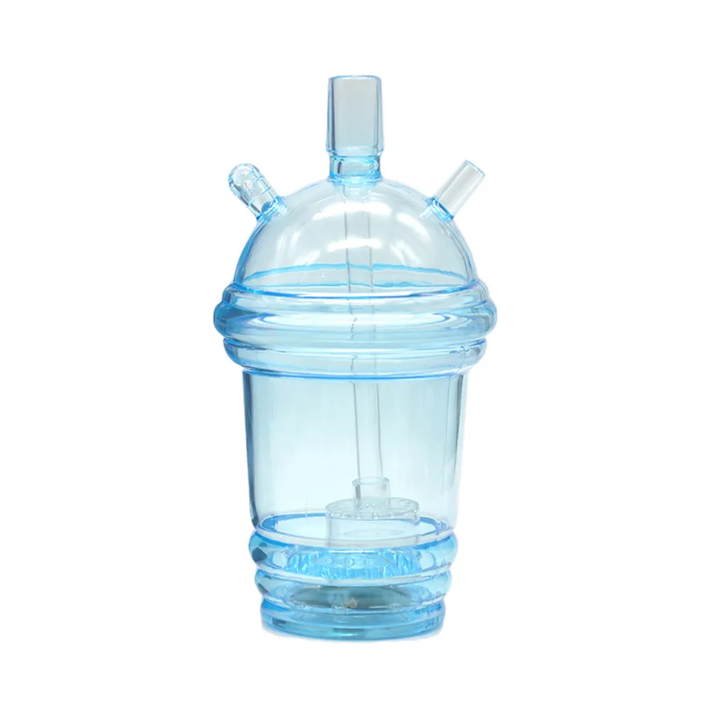 Toppuff Premium Acrylic Fles voor waterpijp Roken met LED-licht bij de onderkant Kleurrijke waterpijp Rokende fles Travel Hookah Waterpijp