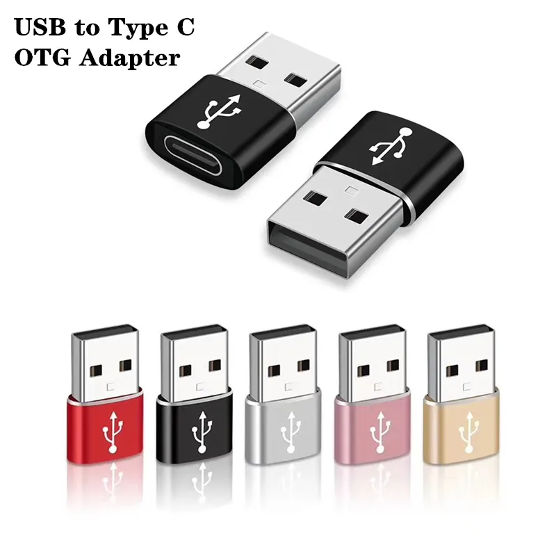 Adattatore USB C OTG 100W – Trasferimento Dati E Ricarica Rapida, Portatile 10 Cm, In Nylon E Metallo (Bianco)