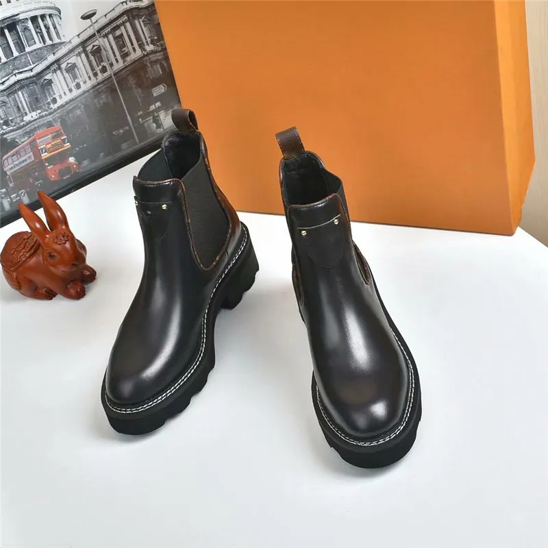 Hot Sale Fashion Designer Ankle Boots Women Shoes Winter Boots Ladies Girls Silk Cowhide Leather High Top Womens Flat Ankle Boot From 57 DHgate