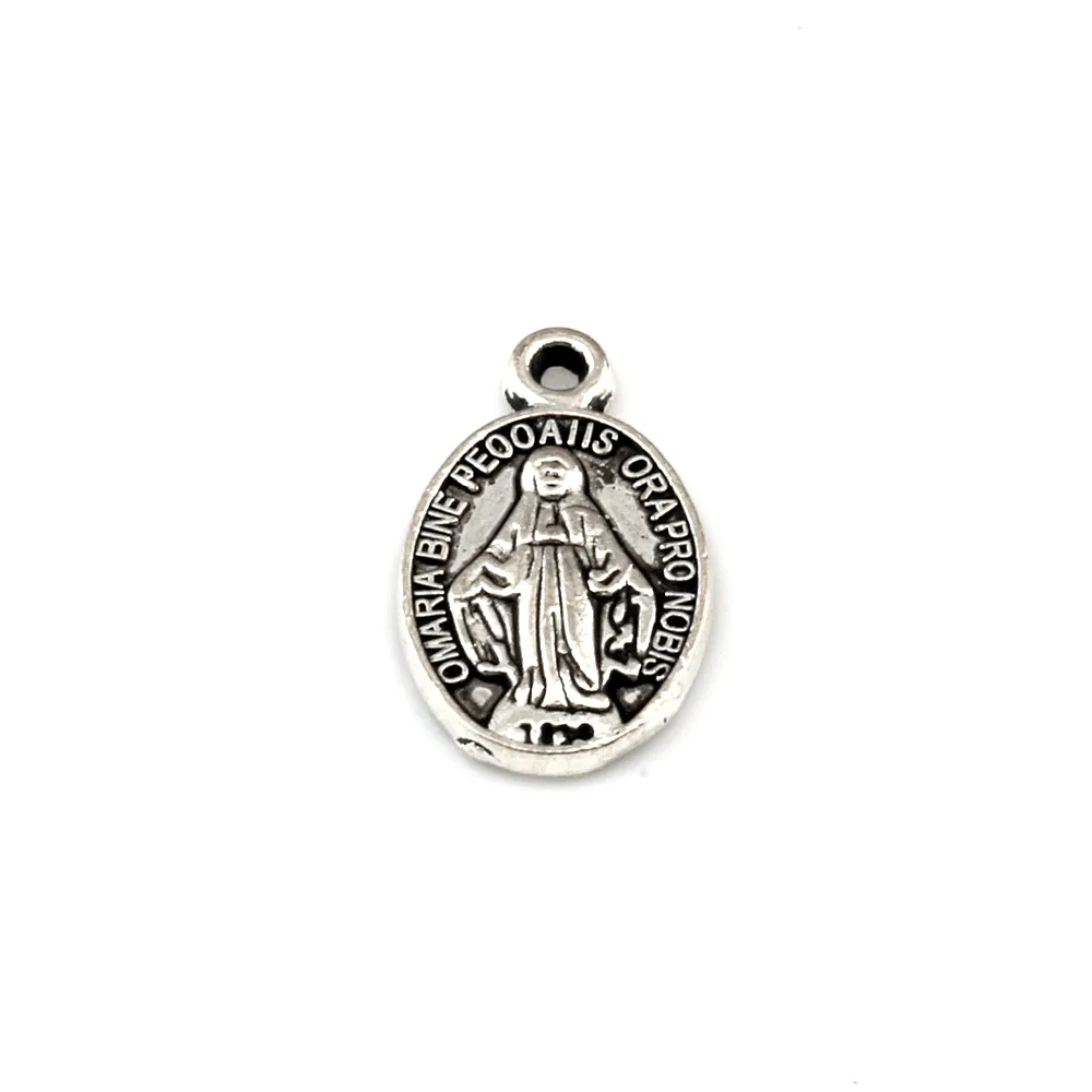 200Pcs Catholic Icon Religious Medal San Benito Charm Pendant For Jewelry Making Bracelet Necklace DIY Accessories 10x17.2mm A-385