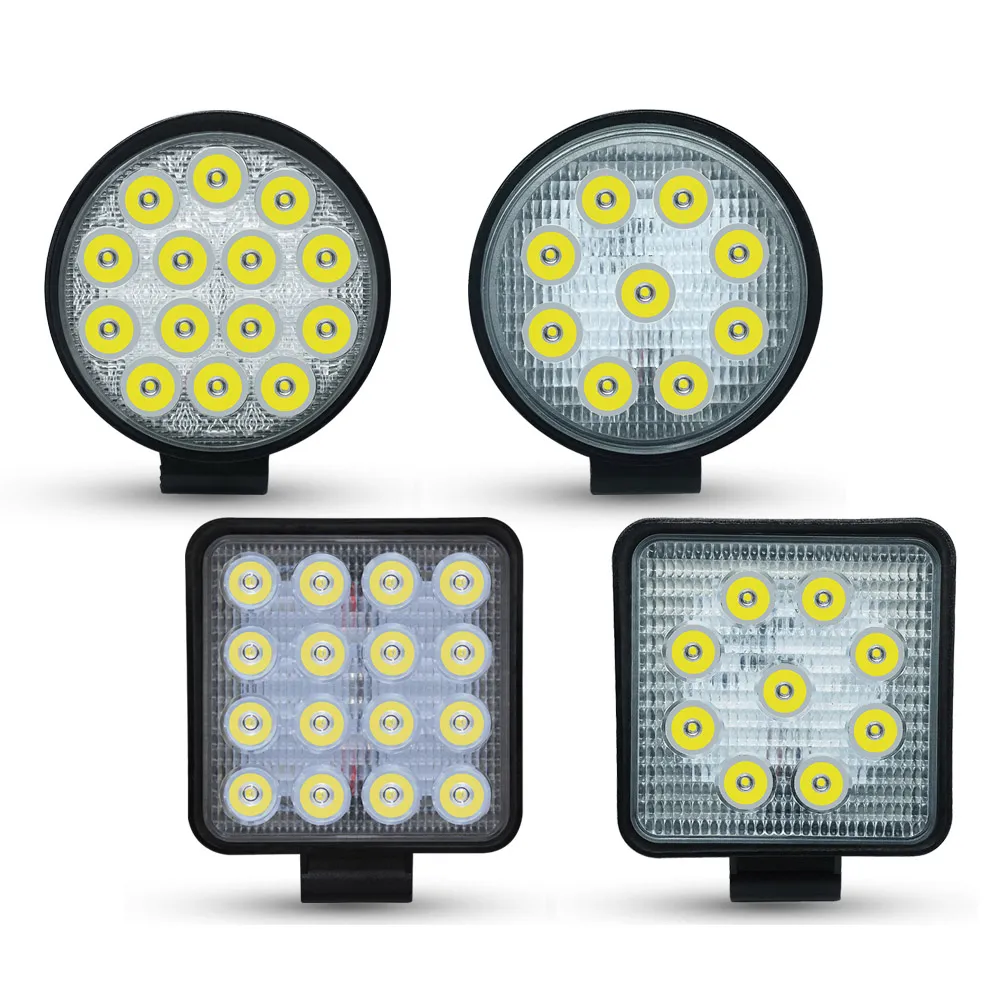 LED Work Light Bar Bright Beam 27W 42W 48W سيارة مقاومة للماء LED LED LED HELD