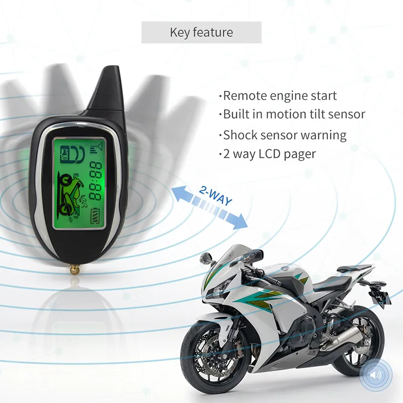 Motion sensor alarm for motorcycles sales