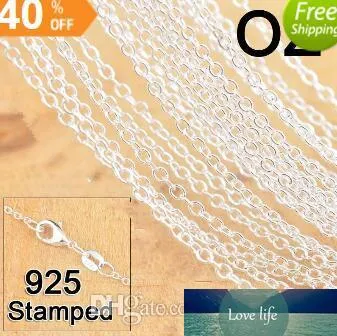 925 Sterling Silver Jewelry Link Chains Rolo Stains Netlace with Lobster Clasps Women Women Jewelery Price Stock Fast