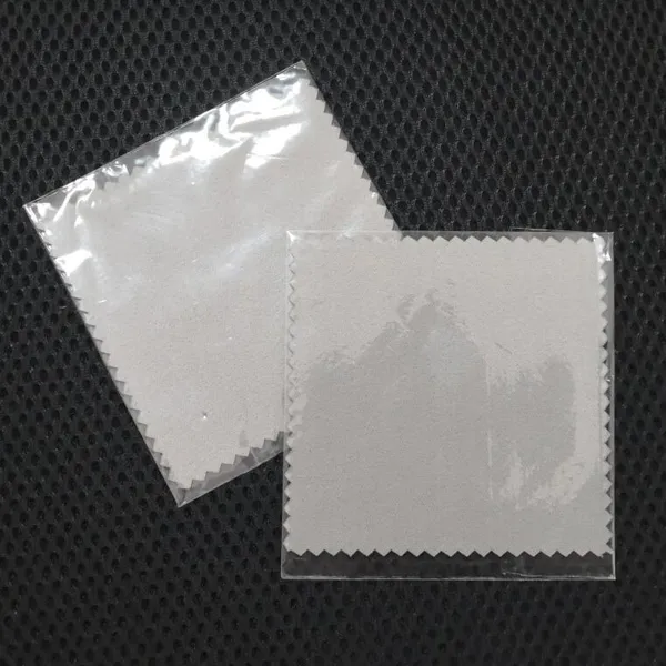 Print Your LOGO on Microfiber Suede Fabric Silver Polishing Cloth Gold and  Silver Polishing Cloth Silver Cleaning Cloth 