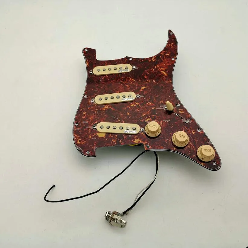 Multifunction Alnico 5 Pickups WVS Single coil Pickups Guitar Pickguard Wiring Suitable for ST Guitar