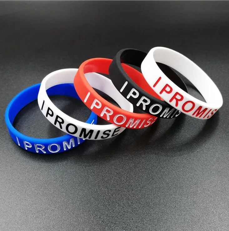 Men's I PROMISE silicone bracelet basketball star James the same student sports wrist band rubber bracelet GD536