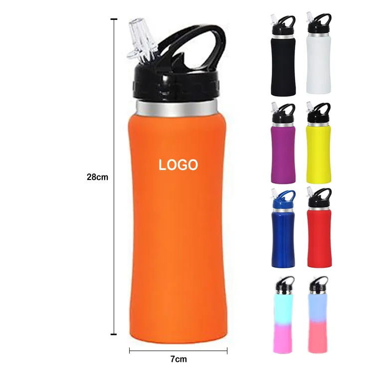 Logotipo personalizado 17oz esporte garrafa de água ao ar livre ciclismo caminhadas camping portátil flasks de vácuo isolado garrafa térmica