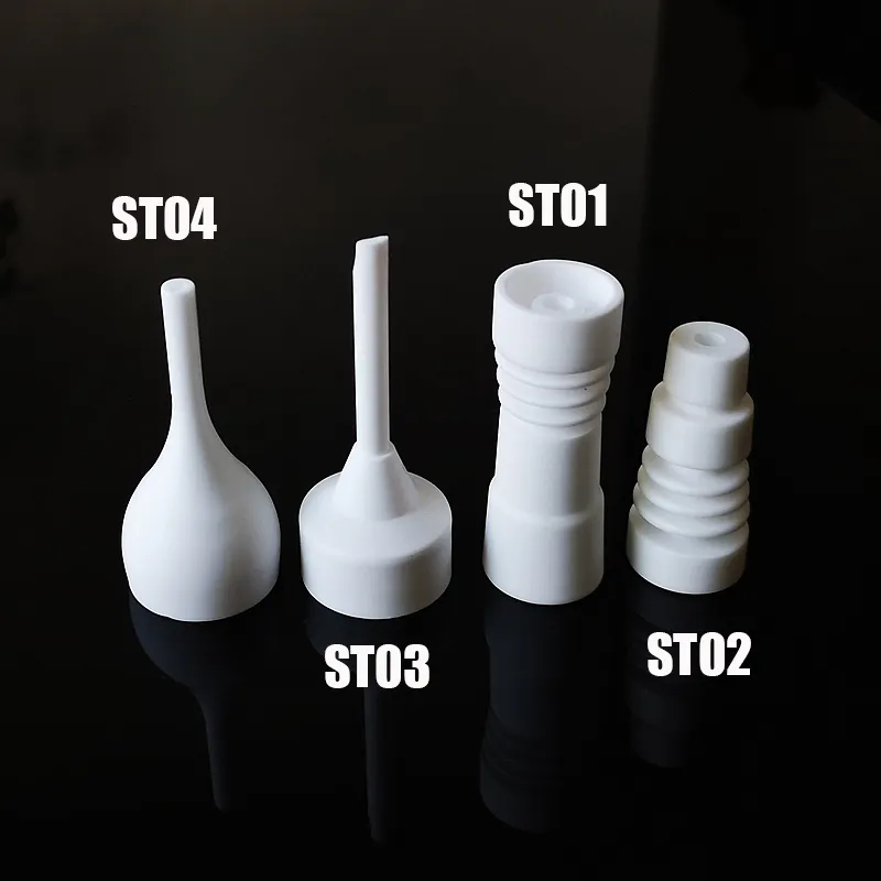 14mm 18mm Female Male Domeless Ceramic Nail With Ceramic Carb Cap Dab Rigs For Smoking Accessories ST01