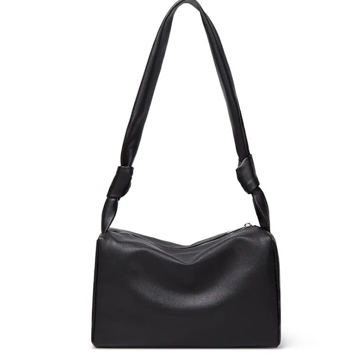 HBP المرأة حقائب الكتف جلدية حقيبة سعة كبيرة نقية اللون عارضة المرأة حقيبة حمل أعلى جودة
