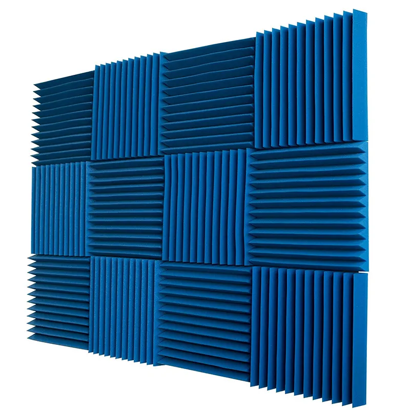 12 PCS Acoustic Foam Panels Studio Sound Proof Foam Panels Soundproofing Wall Ktv Room Red I194974809