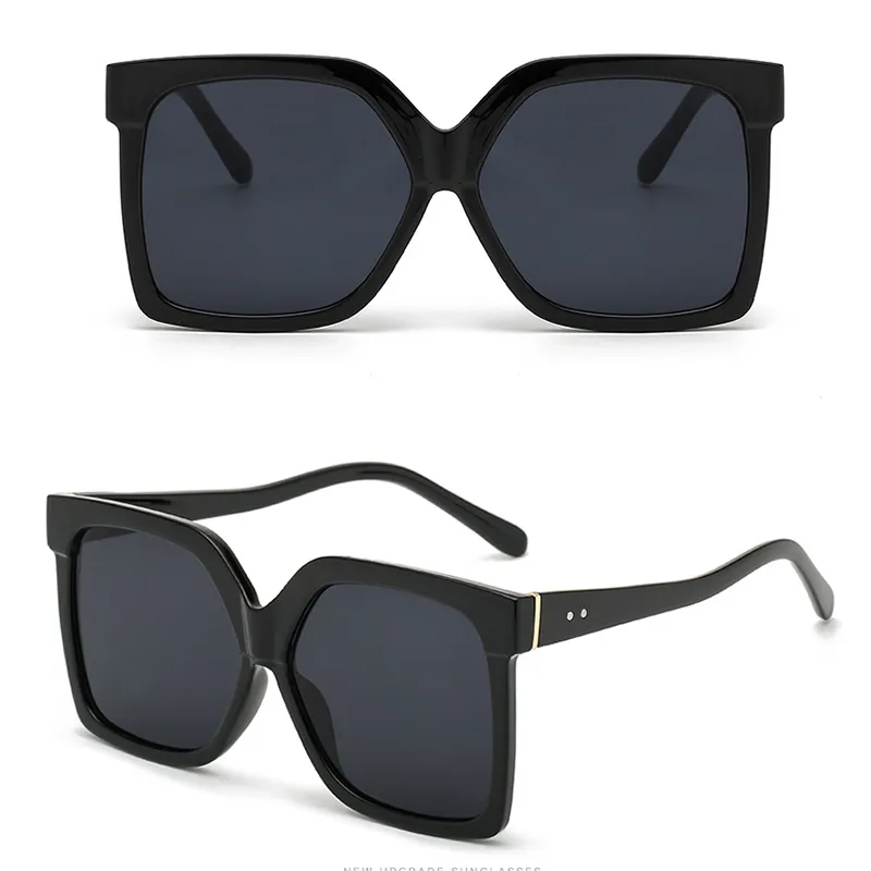 Sunglasses Women New Sunscreen Adumbral Summer Beach Acetate PC Large Retro Fashion New Polarizing Resin Lenses