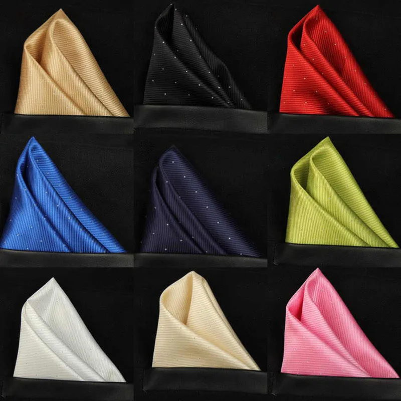 shiny point Silk Pocket handkerchief stripe kerchief tie gentleman business suit cravats for banquet party Christmas gift drop ship