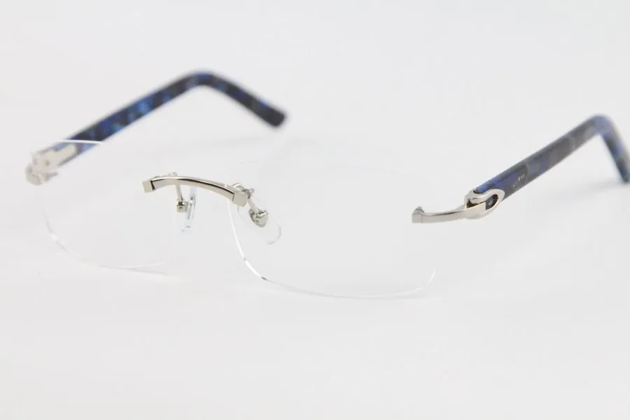 Manufacturers Wholesale 8200757 Silver Rimless Eyeglasses Frames