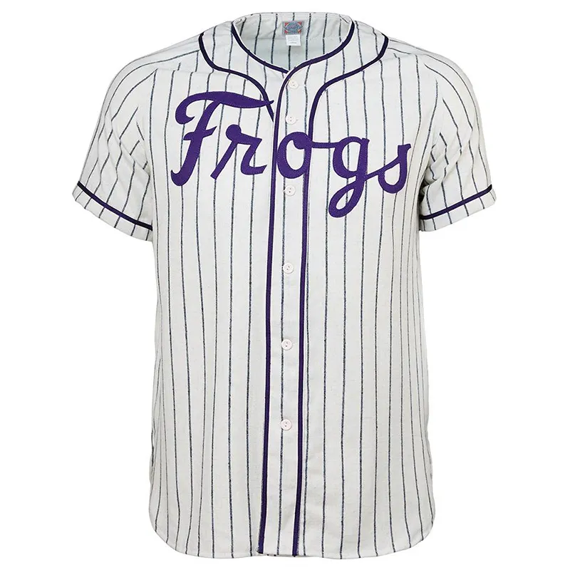 Christian University 1963 Home Jersey 100% cousu broderie maillots de baseball vintage personnalisés n'importe quel nom n'importe quel numéro Livraison gratuite