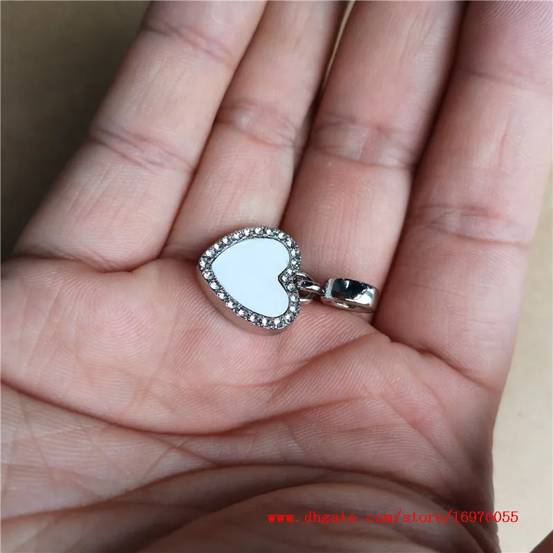 New Ins Style Heart Sublimation Bracelet Jewelry Blanks with Circle Charm -  China Sublimation Necklace Charms and Sublimation Blanks price