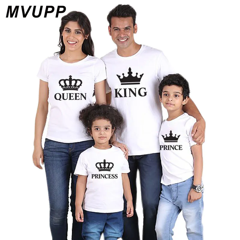 Camiseta Padre, Madre E Hija, Hijo, Corona, Un Ropa Para La Familia, Atuendo Con Apariencia Mama Y Yo, Vestido De Bebé, Reina, Da 22,65 € DHgate | donnaonthebeach.com