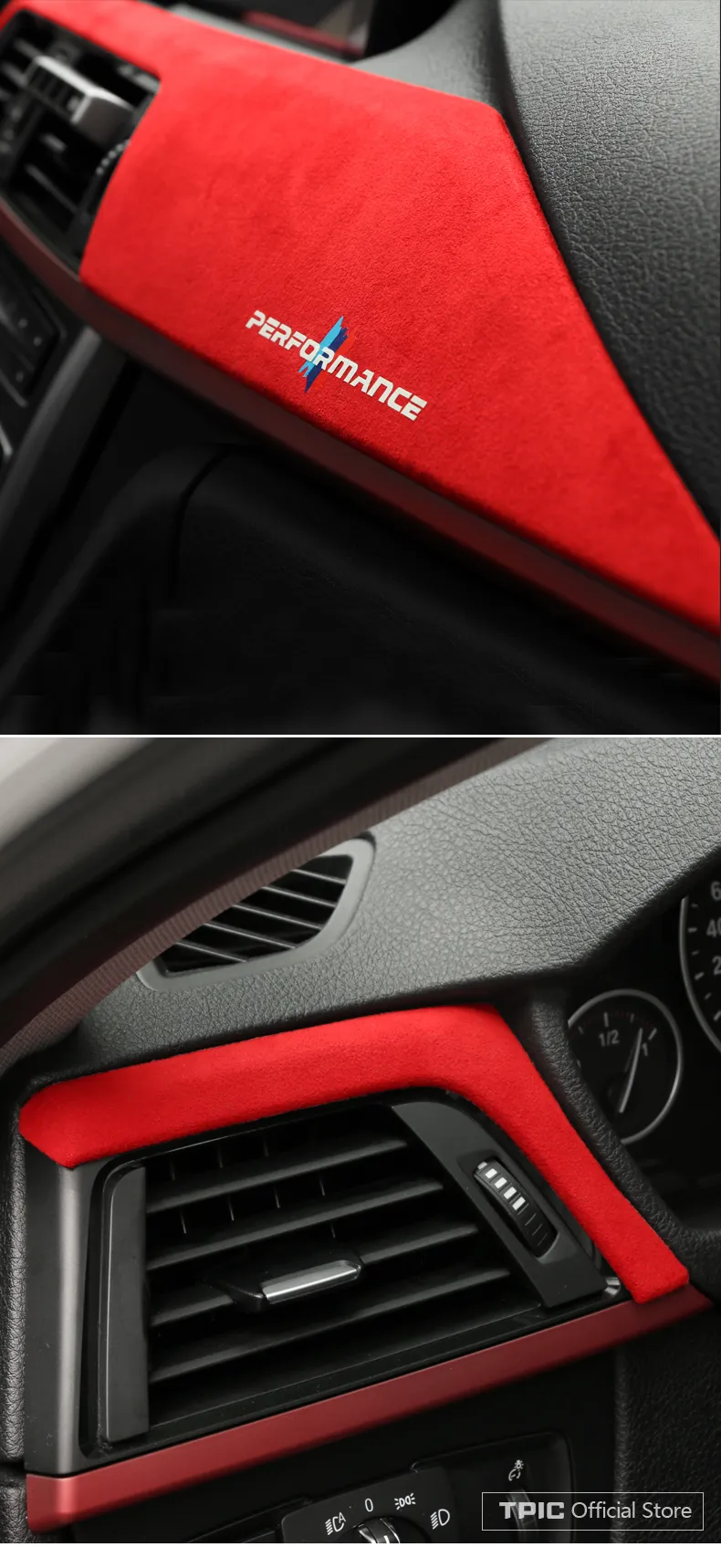 Alcantara Wrap Car Dashboard Panel ABS Cover Trim Car Interior Decoration  For BMW F30 F31 F32 F34 F36 3GT 3 4 Series Accessories220h From Ai808,  $60.31