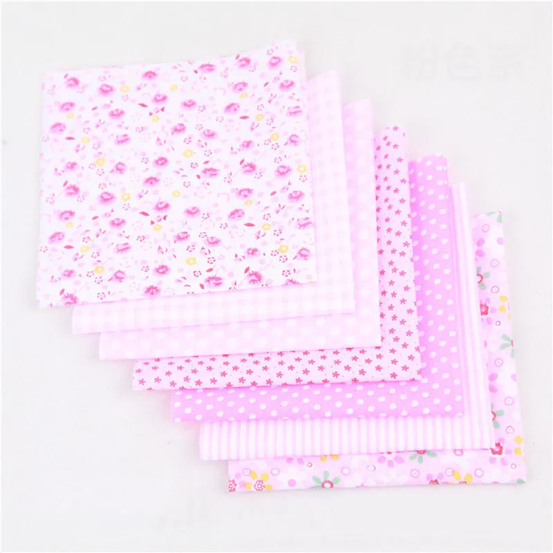 25 * 25 cm Vierkante katoenen doek kleine floral vlakte weven doek afgedrukt katoen DIY handgemaakte patchwork handwerk huisdecoratie VT1481