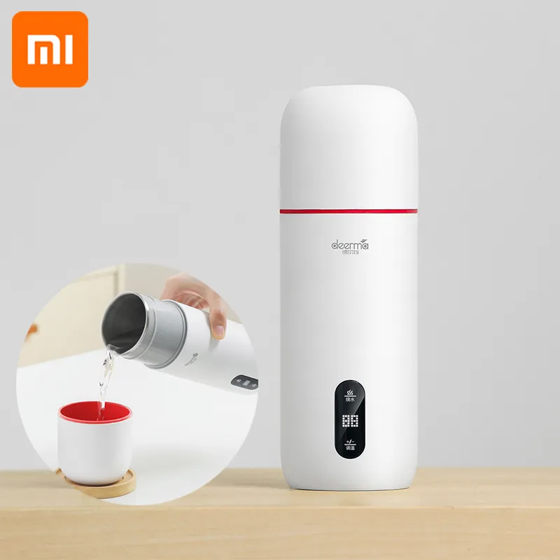 Xiaomi Deerma Bollitore elettrico portatile Tazza termica Caffè Viaggio Bollitore per l'acqua Controllo della temperatura Bollitore per acqua intelligente