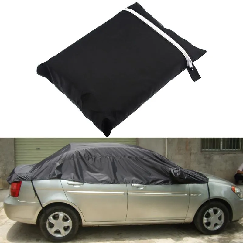 Universal Car Cover Snow Ice Dust Sun UV Rain Resistant Half Covers 3 Sizes  Car Protector Outdoor Protector Cover From Pubao, $45.14