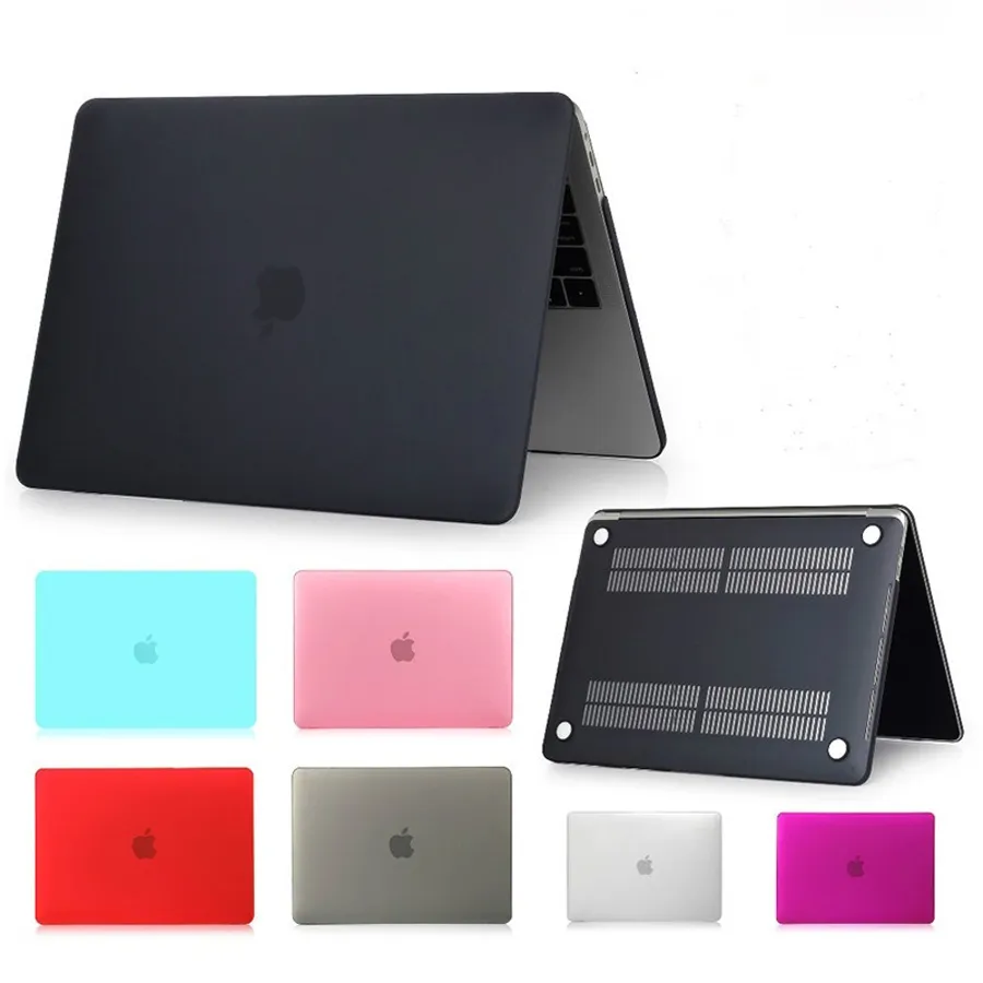 Matte Laptop Case för MacBook 16.2 Pro 14.2 tum A2141 Cover MAC 13.3 AIR 15.4 Retina A1398 A1707 Touch Bar Cases