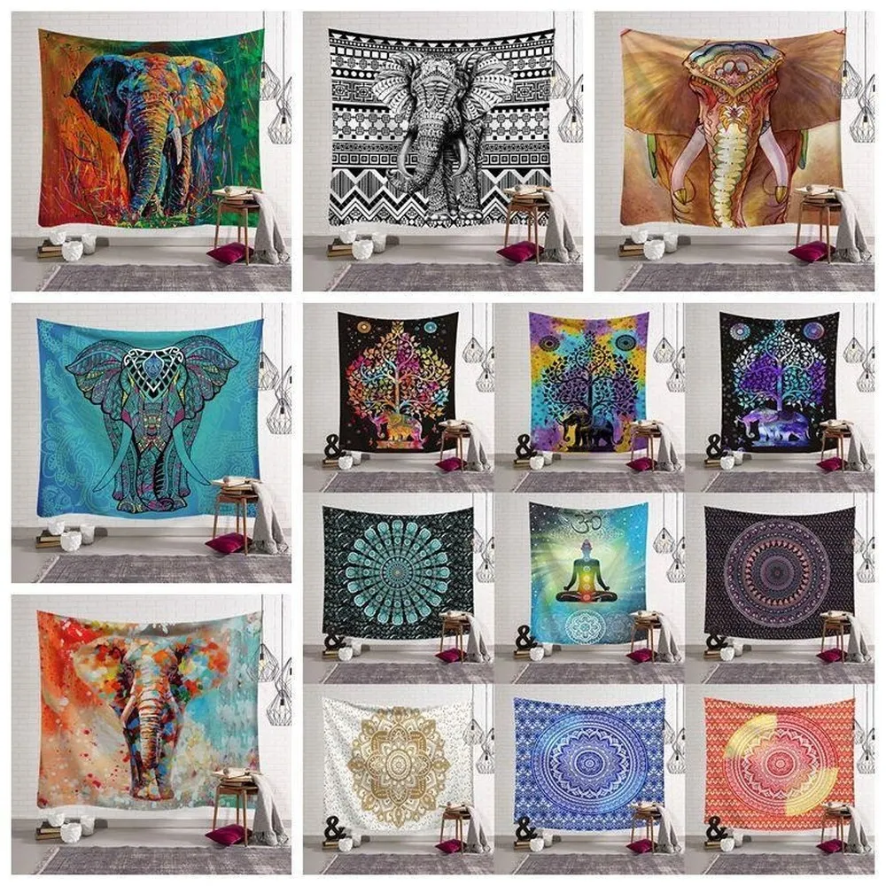 Bohemian Mandala Goblen Plaj Havlusu Şal Baskılı Yoga Paspaslar Polyester Banyo Havlusu Ev Dekorasyon Açık Pedleri Toalla de Playa