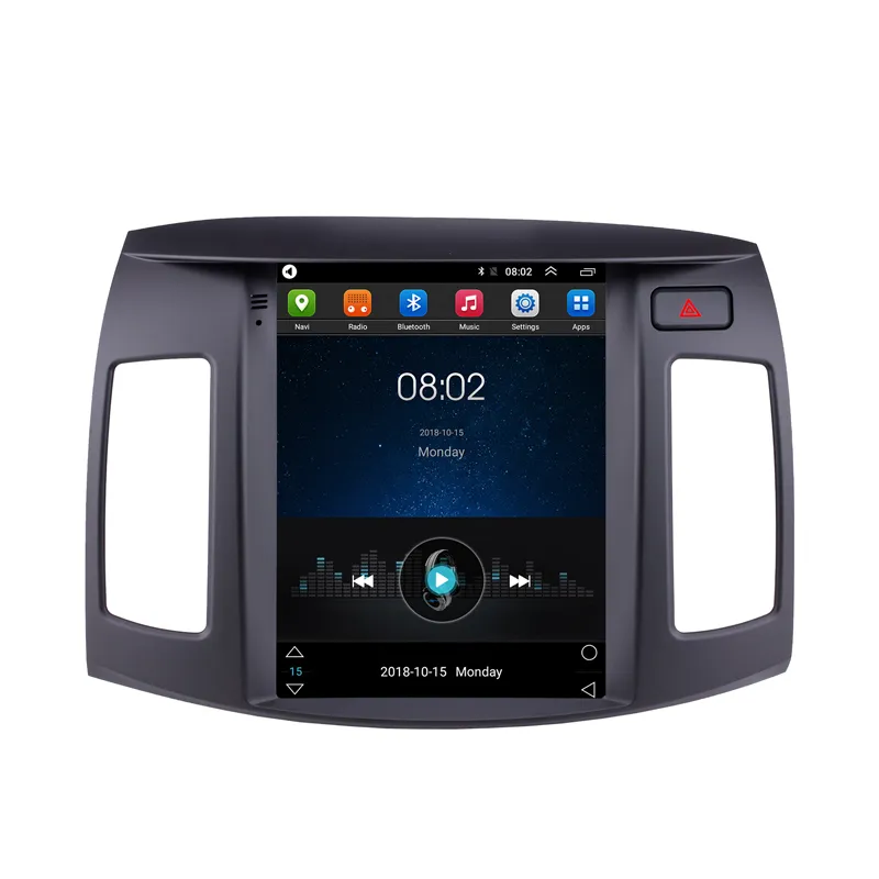 9,7 polegadas Android Radio Car Video Navegação GPS para 2008 2009 2010 Hyundai Elantra com espelho Link CPU Quad Núcleo Bluetooth